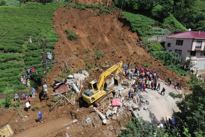 Rize’de şiddetli yağışların bilançosu belli oldu