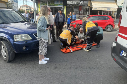 Otomobil ve bisiklet çarpıştı: 1 yaralı