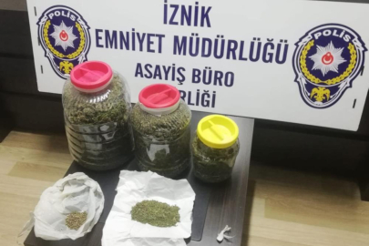 İznik polisinden uyuşturucu ve silah operasyonu 